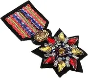 Iron on Sew On Beaded Rhinestones Badge Patch Sewing Applique