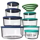 Glass Food Storage Containers with Lids, Glass Meal Prep Containers for Lunch...