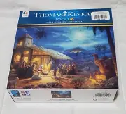 New Christmas 2024 Thomas Kinkade 1000-Pc "The Nativity" Jigsaw Puzzle by CEACO