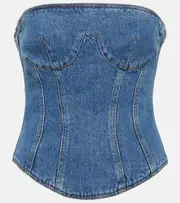 [Magda Butrym] Magda Butrym Denim corset AU 10 blue