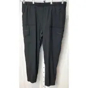 NWT EDDIE BAUER Flexion Fleece Lined 2.0 Pants Pull On Black Size 20W Plus