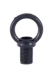 B&P Lamp 7/8" Diameter Cast Loop With Black Finish