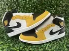 Nike Air Jordan 1 Mid Yellow DQ8426-701 Men's SZ 10.5 (Flight 3 4 5 7 9 11 12 13