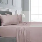 Elan Queen Bamboo Innovations Bed Sheet Set Blush - Pink