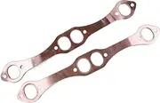 NPKNGZTATW 2pcs Reusable Engine Oval Port Header Exhaust Gaskets Fit for SBC SB for Chevy 283 327 350 383 400 Gaskets
