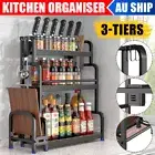 3 Tiers Spice Jar Rack Kitchen Organiser Storage Seasoning Stand Shelf Holders