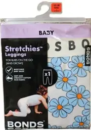 Bonds Stretchies Leggings Blue Flower Size 1