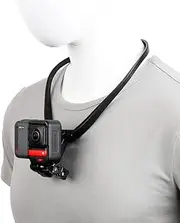 [Reflex Camera] Neck Holder Mount compatible with GoPro Max, Hero, Insta360, DJI & Smartphones, Hands-Free POV Camera & Phone Mount for Action Sports, Vlogging & Adventure Filming, Adjustable-Secure Fit