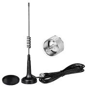 27MHz CB Radio Antenna Magnetic Base Handheld PL259 BNC Male for Mobile CB Radio