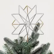 Hearth And Hand With Magnolia Star Tree Topper With Clip Metal 2018. Ships Today