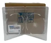 USDISC Blu-ray Cases Standard 11mm, Double 2 Disc (Clear) Lot