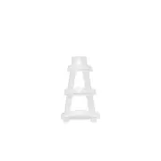 RiverRidge Home Amery Collection - Corner Ladder Wall Shelf - White
