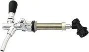 UP100 Beer Tap Faucet & Adjustable Draft Beer Faucet Shank Length 127mm Home Brewing Tap with Ball Lock