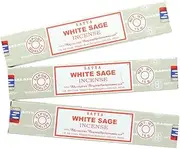 Satya Nag Champa White Sage Incense Sticks - 3 Packs
