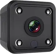 1080P Camera Video Cam Full HD Camcorder 155° Wide Angle IR Night Vision Motion Detection WiFi Function 128GB Extended ry for Baby Pet Home Security ing Black One Size