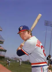 Jeff Burroughs Of The Texas Rangers 1974 Old Baseball Photo
