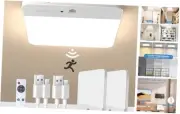 2Pack Motion Sensor Rechargeable Ceiling Light with Remote, Cordless Closet