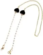 [Xiyantiji] Pearl Glasses Chain for Women Girls Heart Eyeglass Chains and Cords for Women Gold Sunglasses Chain Lanyard Mask Holders Around Neck Reading Glasses Strap Eyewear Retainer Chain