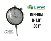 Dial Indicator 2" face 1" stoke .001" increments stainless steel body