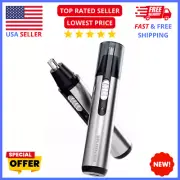 Men's Nose Hair Trimmer-USB-C Rechargeable,Painless Eyebrow&Facial Hair Groomer