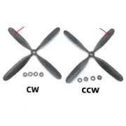 RC Plane Part 10.5*8 4 Blade CW & CCW Propeller for Dynam B26, P61, Spitfire V2
