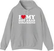 [X.Style] I Love My Hot Arab Girlfriend-1 ds032 Hoodie Grey S