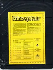 10 Prinz System 4 strip Single sided Pages stock sheet