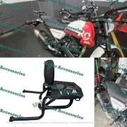 Fit For Royal Enfield Scram 411 Top Rack Plate Luggage Rack Back Rest Black