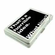 Horrible Idea Em1 Cigarette Case with Built in Lighter Metal Wallet