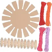 Angoily 1Set Basket Weaving Kit for Includes Strips and Creative Craft Activity for Classrooms and Home
