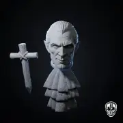 Classic Vampire custom head and kit for Mythic Legions & other action figures
