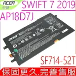 ACER AP18D7J 電池原裝 宏碁 SWIFT 7 2019 電池 SF714-52T 電池 3ICP3/67/129