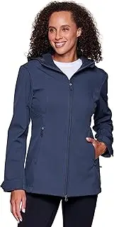 [Avalanche] Women's Midweight Soft Shell Fleece Lined Jacket With Hood And Pockets