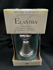 Elantra Robe Hook Chrome/Nickel Finish NIB