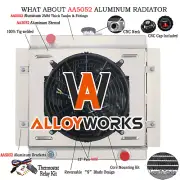 3 Row Radiator+Shroud Fan Kit For Ford Escort Mk1 Mk2 PINTO Rs2000 1968-1980 MT (for: Ford)