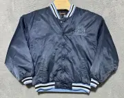 NEW Underdawg Sporting Gear Varsity Bomber Jacket Navy Blue Boys M (12-14)