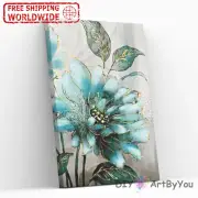 Paint By Numbers Kit Flower Nature Beginner Framed Kids Oil Art Decor Adult Wall