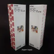 (Lot of 2) IKEA ISTAD Resealable Bag Patterned 25 Red & 25 Pink 2 Sizes