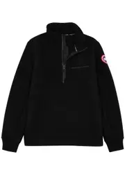 Canada Goose Lawson Half-zip Wool-blend Fleece Sweatshirt - Black - S S