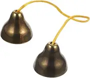 FUTUREORYY Cymbals Bell Supply Thickened Hand Bell for Yoga Music Religious Vintage Brass Compact Design
