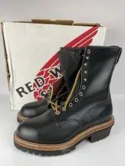 RED WING 699 Vibram Logger Boot Vintage Size 8 EEE Leather USA