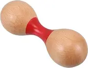 Mikinona Wooden Maracas for Boys and Girls Shaker Toy Safe for Toddlers Wooden Percussion Instrument
