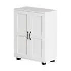 Oikiture Storage Cabinet Buffet Sideboard 2 Door White