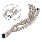 unique pipeFor BMW S1000RR 2019-2023 S1000R 2021 2022 System Slip On Motorcycle Headers Pipe Front Connector Tube Titanium Alloy stainless steel