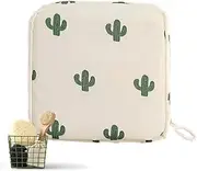 Waterproof Period Bag - Zippered Sanitary Napkin Pouch, Compact Menstrual pad and Tampon Organizer | Travel-Friendly Hygiene Storage case for Ladies, Girls, Discreet Feminine Care Bag