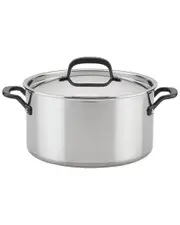 KitchenAid 5-Ply Clad Stainless Steel Stockpot with Lid