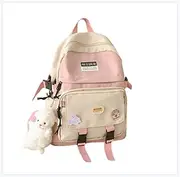 College Student Korean Style Waterproof and Hard-Wearing Breathable Anti-Seismic Burden Reduction Large Capacity Backpack