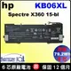 hp KB06XL 電池 (原廠) 惠普 Spectre X360 15-bl 15t-bl 15-BL001 15-BL002 15-BL003 15-BL004 15-BL005 15- BL075 15-BL081 15-BL090