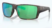 Costa Del Mar Reefton Pro Matte Tortoise Green Mirror Polarized Glass 580G - NEW