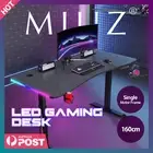 MIUZ Computer Gaming Desk Office Laptop Table Standing Desk Height Adjustable